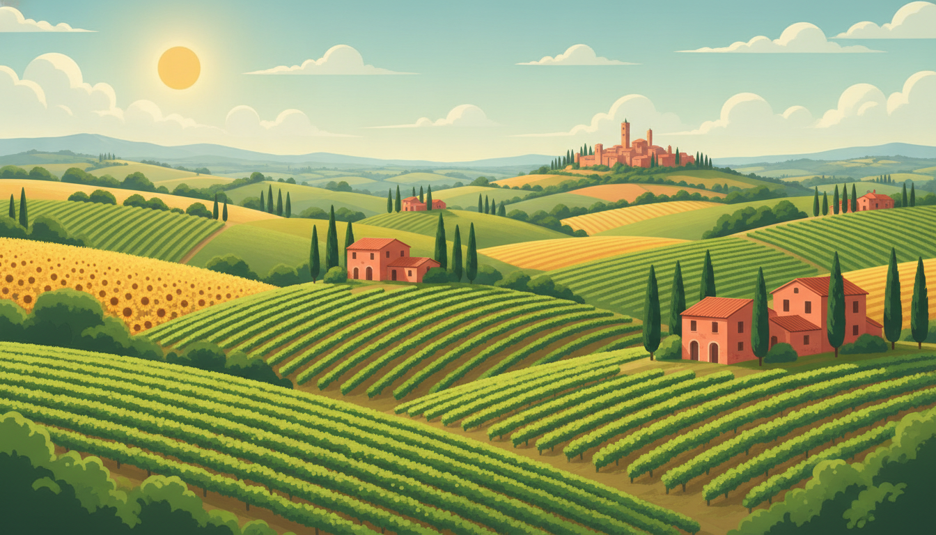 Illustration of Tuscany Road Trip: 6 Days of Hill Towns from Florence