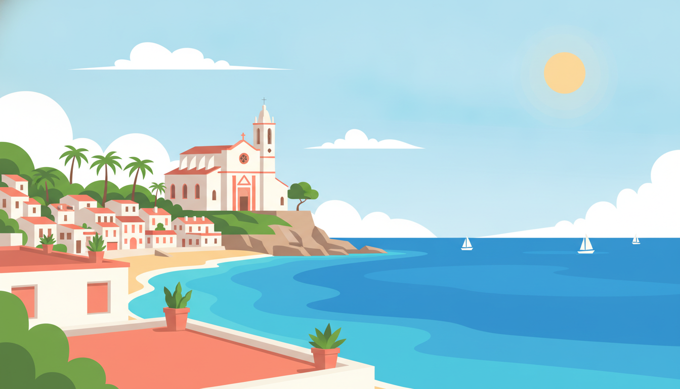 Illustration of Sitges Day Trip from Barcelona