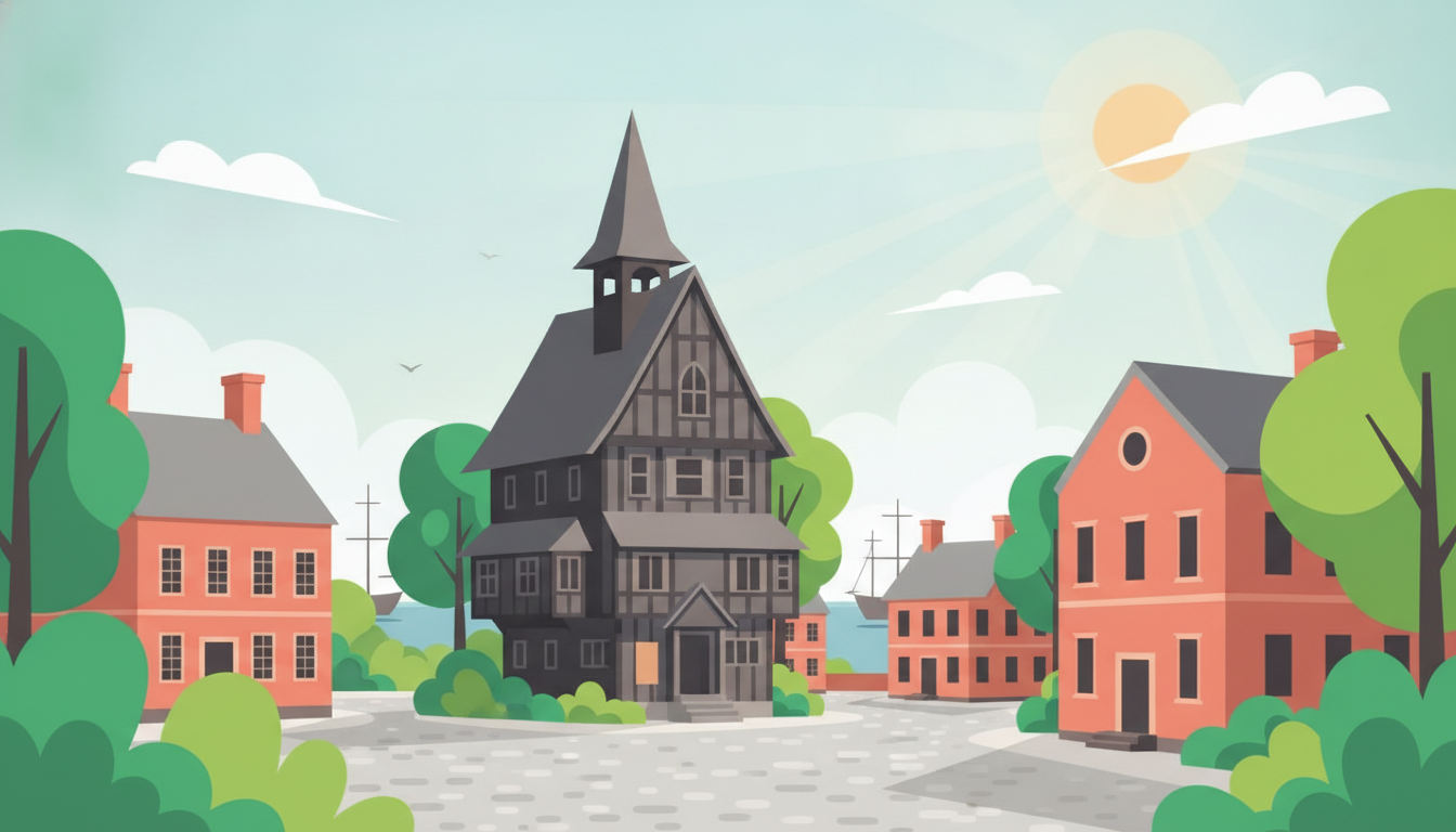 Illustration of Salem Day Trip from Boston