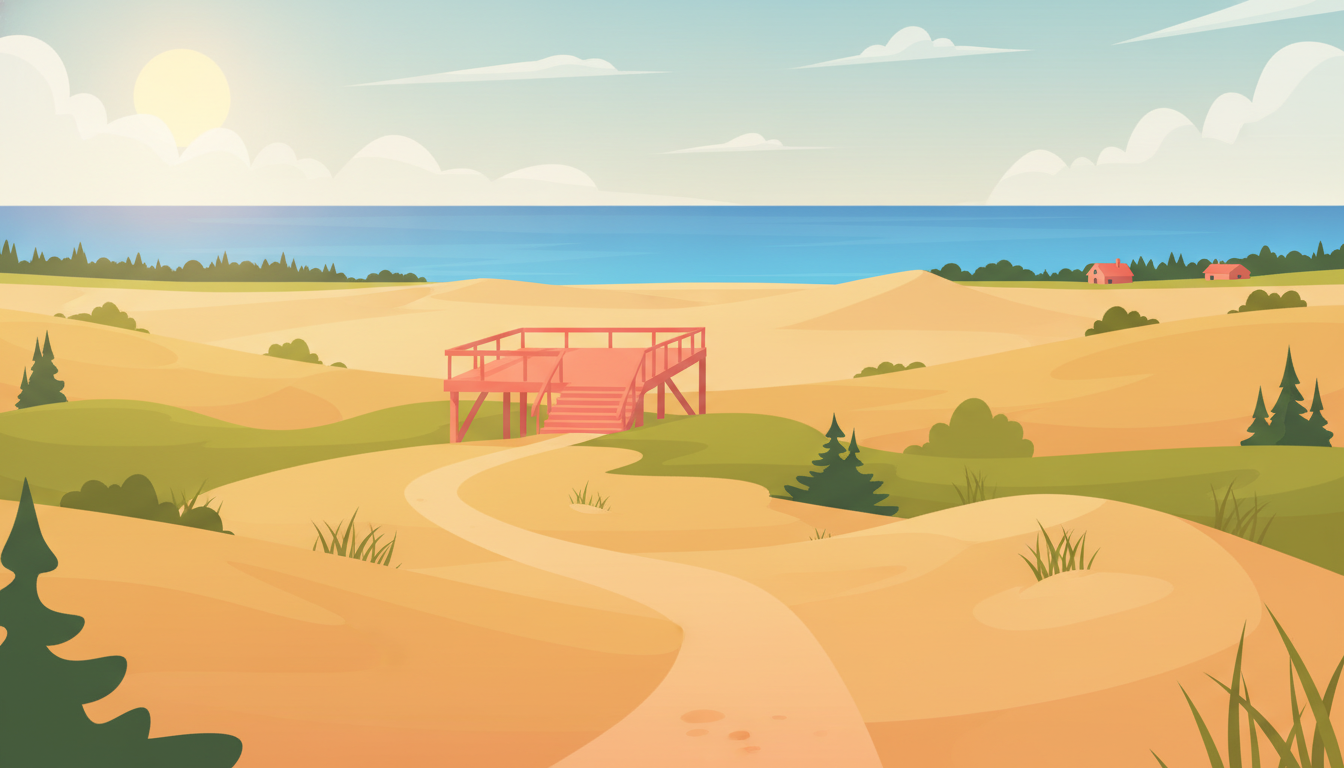 Illustration of Indiana Dunes Day Trip from Chicago