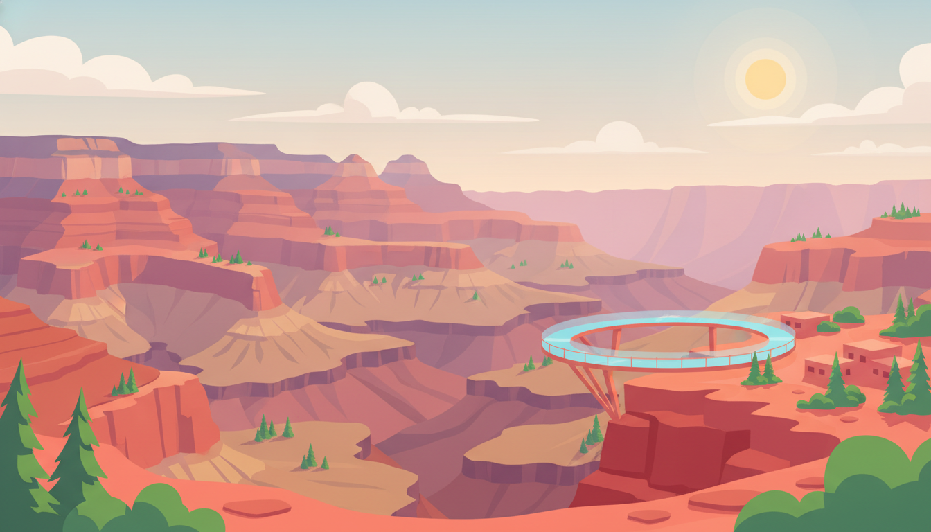 Illustration of Grand Canyon West Day Trip from Las Vegas