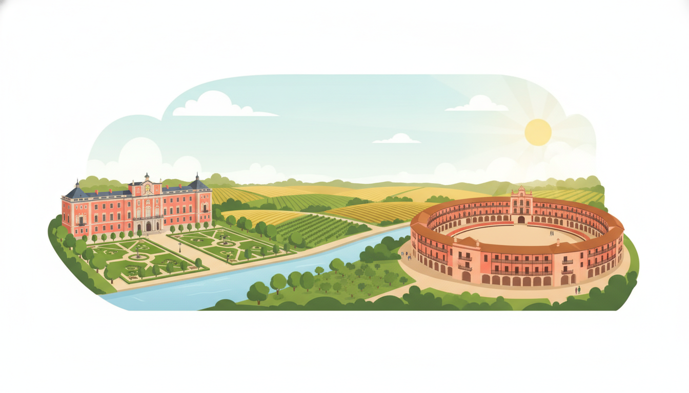 Illustration of Aranjuez & Chinchón Day Trip from Madrid