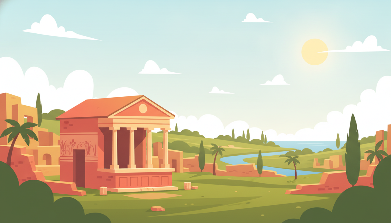 Illustration of Ostia Antica Day Trip from Rome