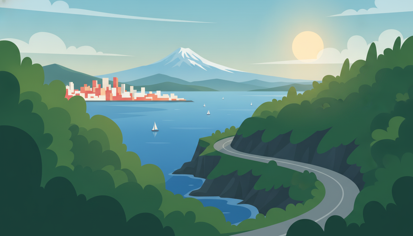 Illustration of Chuckanut Drive & Bellingham Day Trip from Seattle