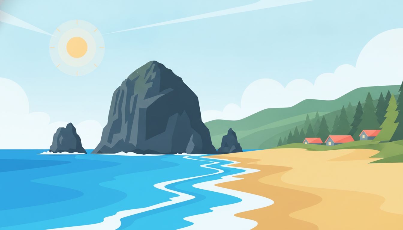 Illustration of Oregon Coast Road Trip: 7 Days on Highway 101