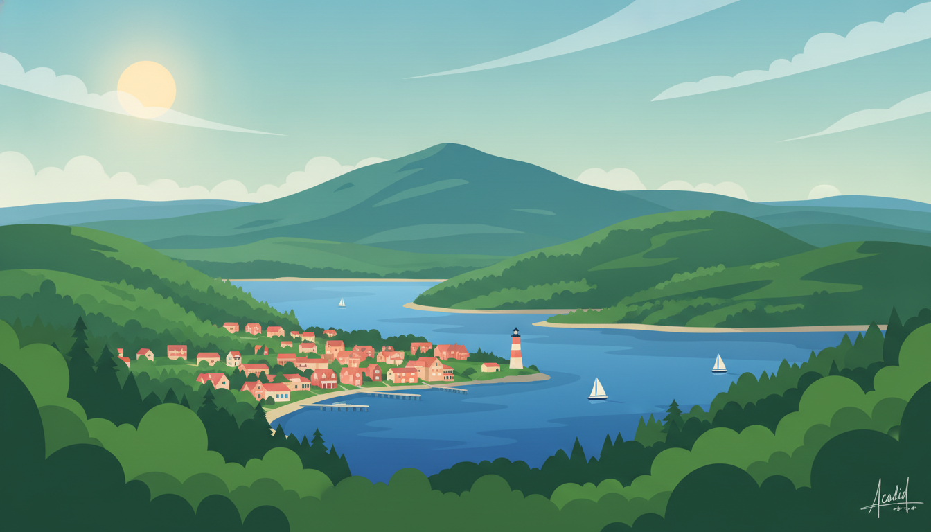 Illustration of Acadia & Bar Harbor Weekend Trip from Boston