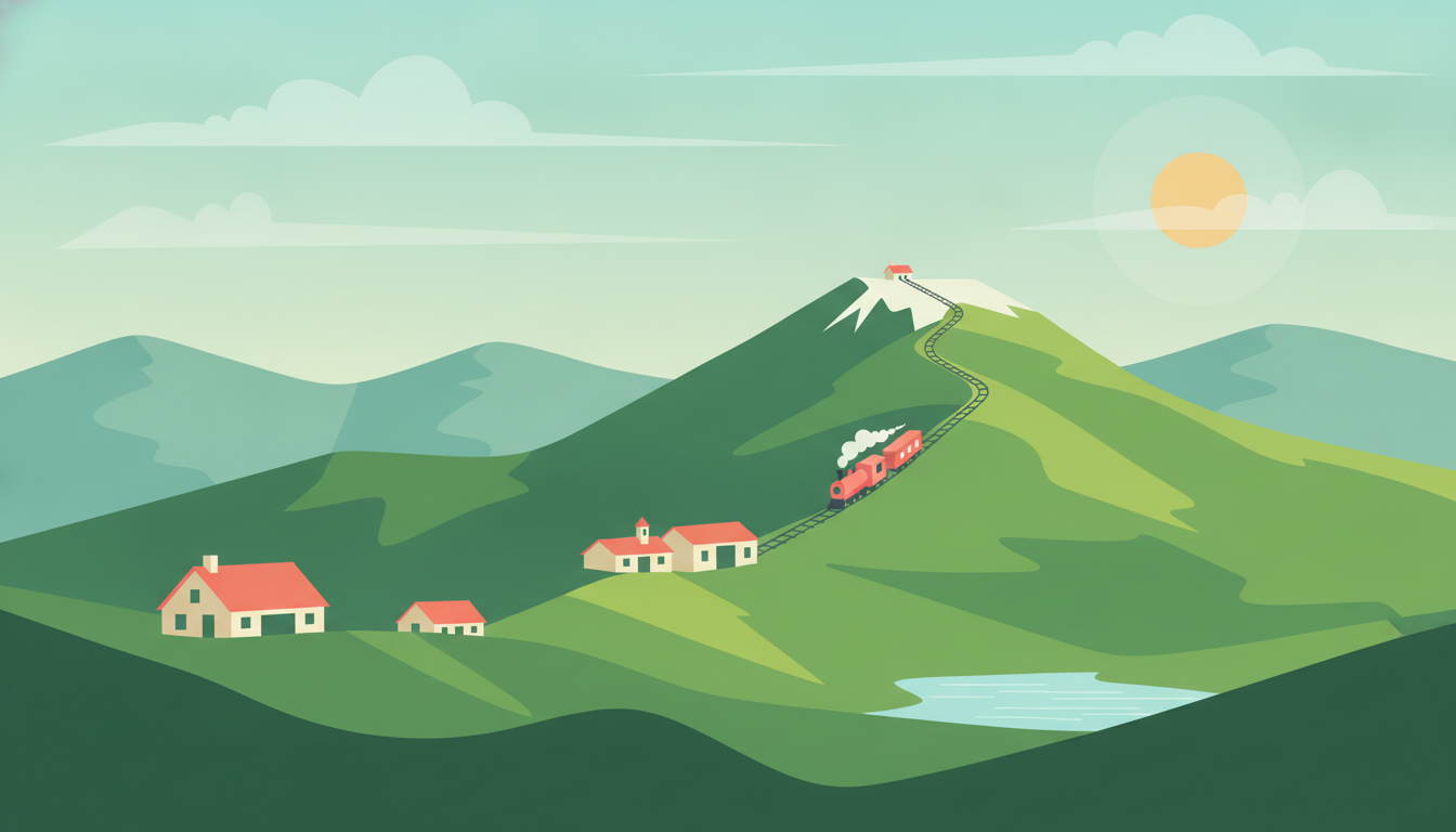 Illustration of The White Mountains Weekend Trip from Boston