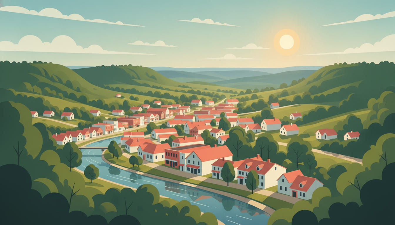 Illustration of Galena & the Driftless Weekend Trip from Chicago