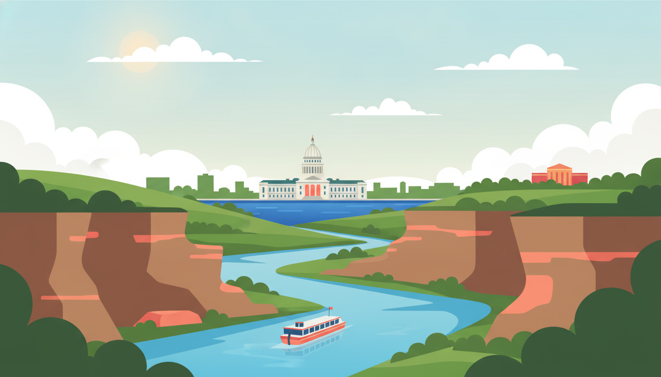Illustration of Madison & the Wisconsin Dells Weekend Trip from Chicago